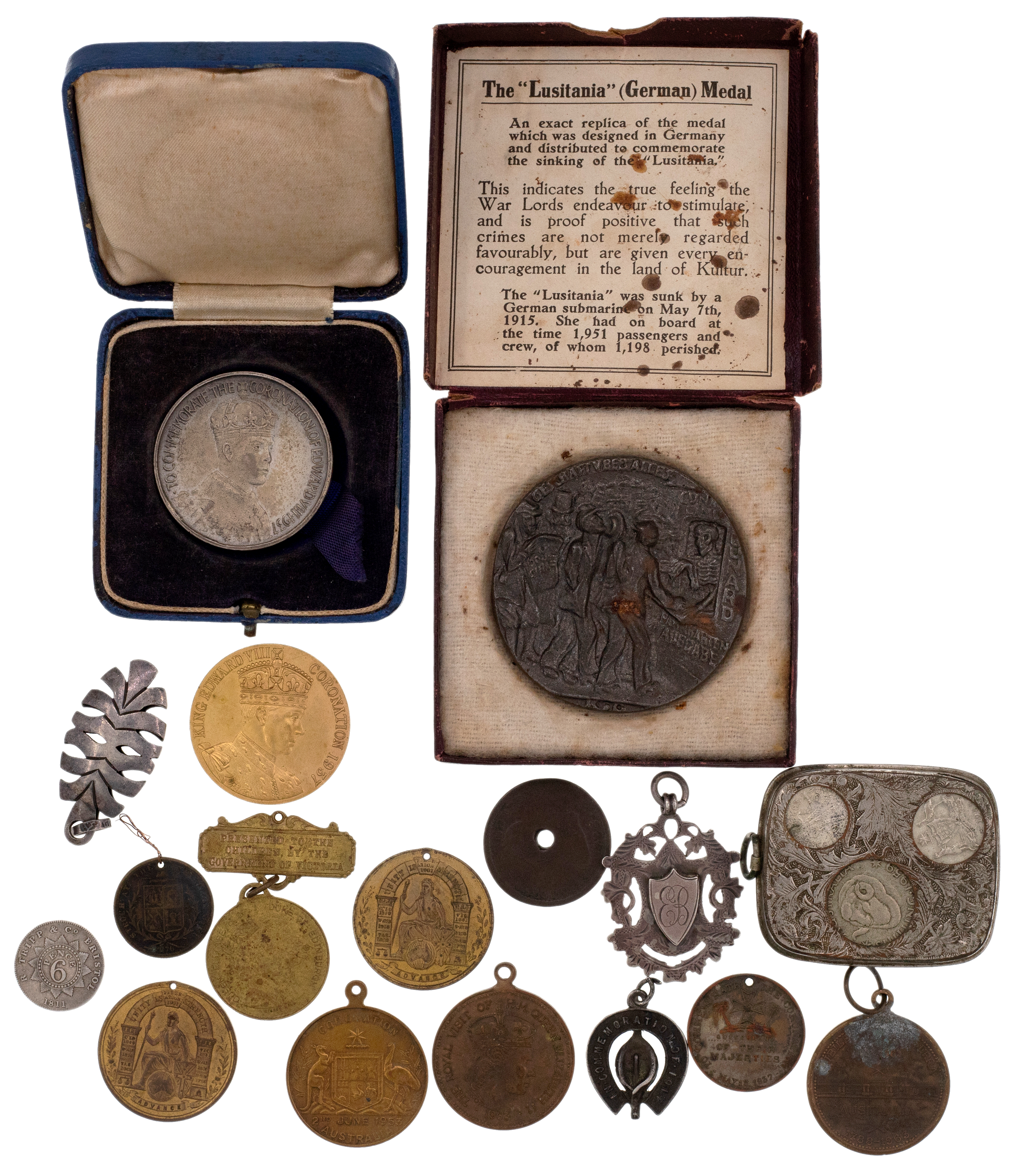 Great Britain, Edward VIII, Coronation Medal, 1937, EF