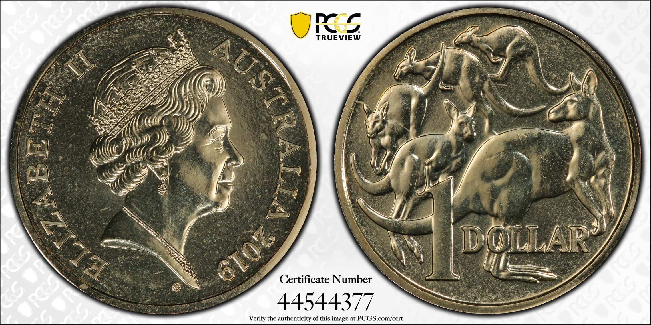 2019 Australia One Dollar, $1 V. Gottwald Effigy PCGS - MS67 -377