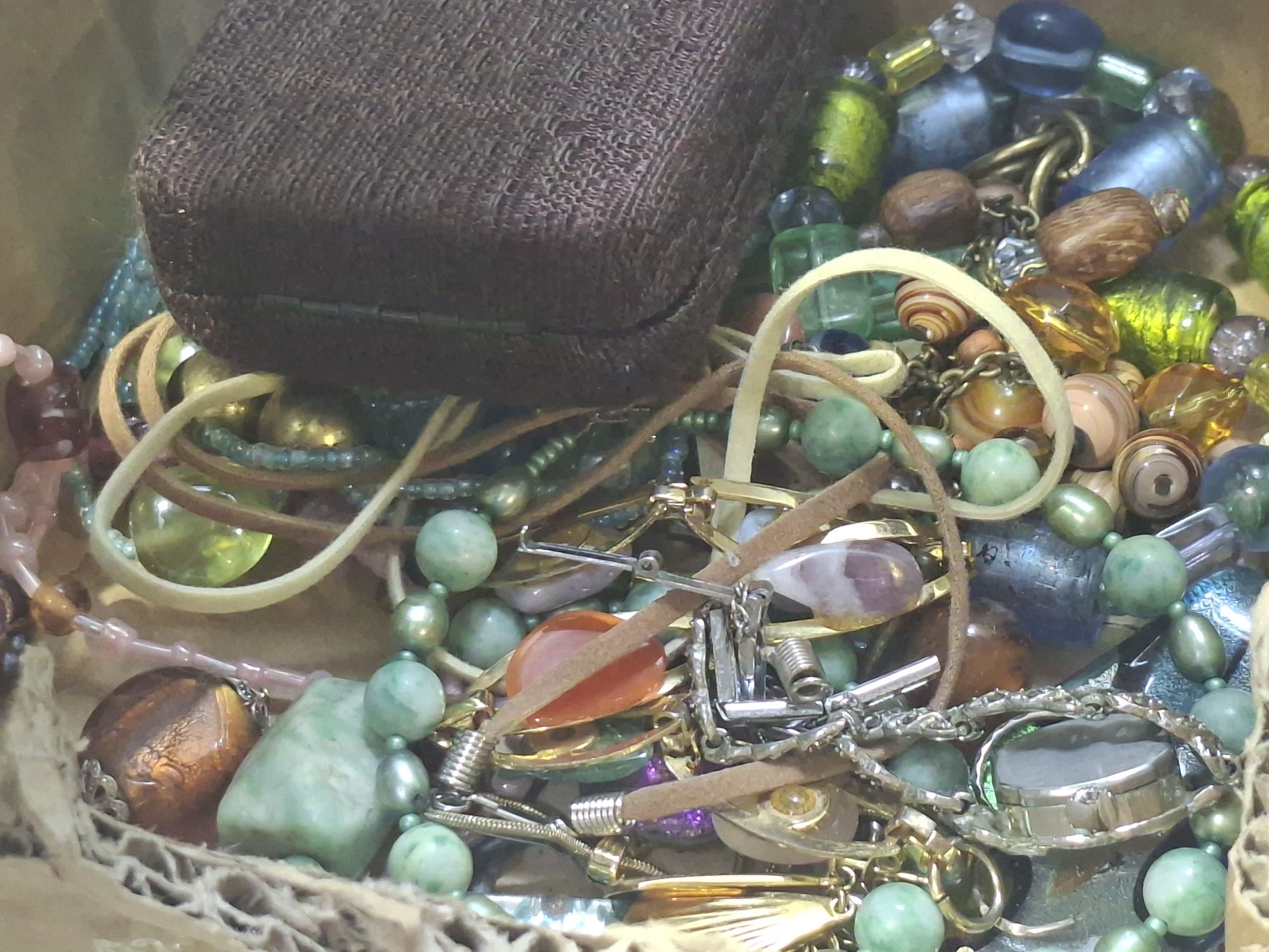 Glass And Stone Beaded Necklaces