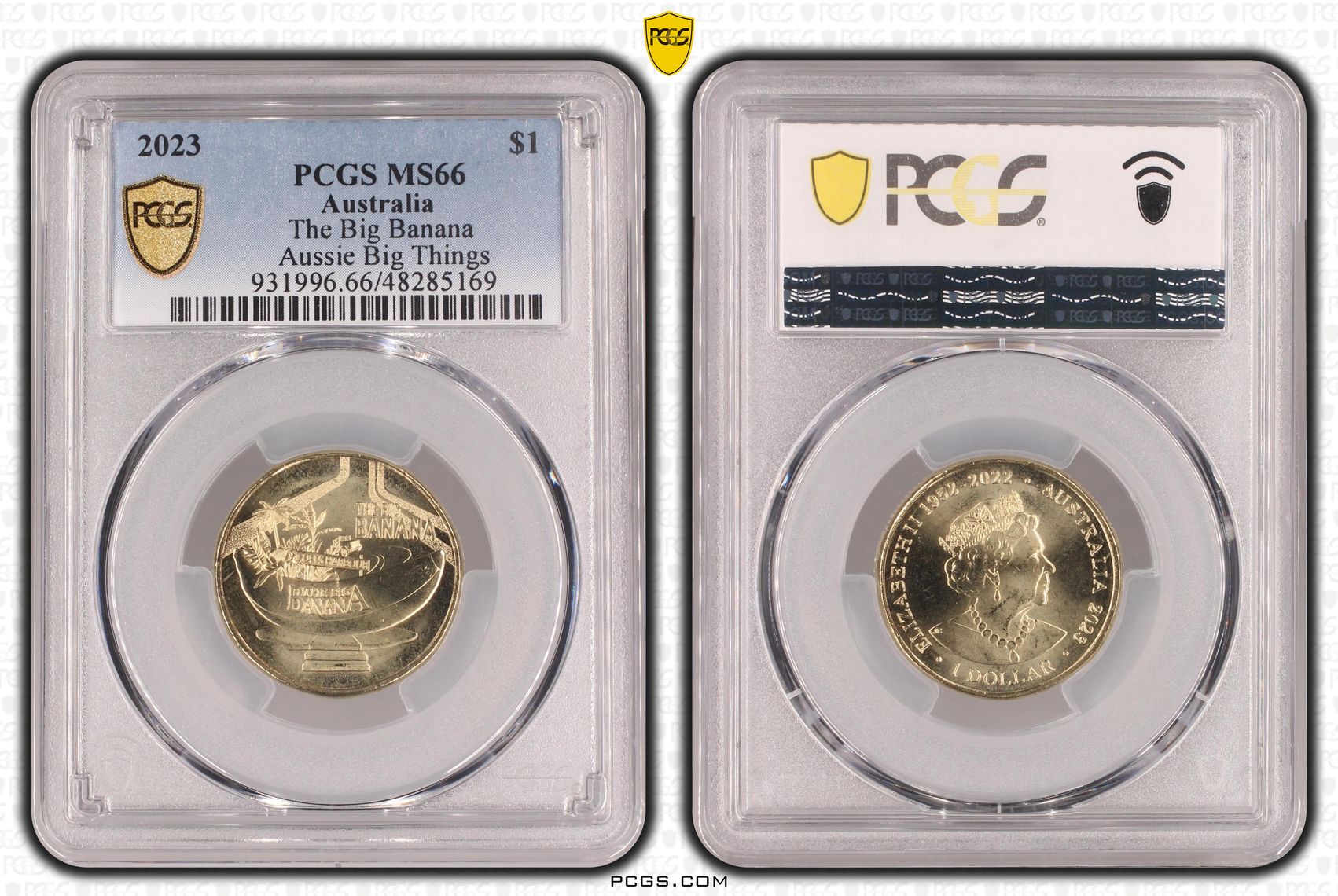 315 · Elizabeth II, The Big Banana Aussie Big Things , One Dollar, 2023, PCGS MS66