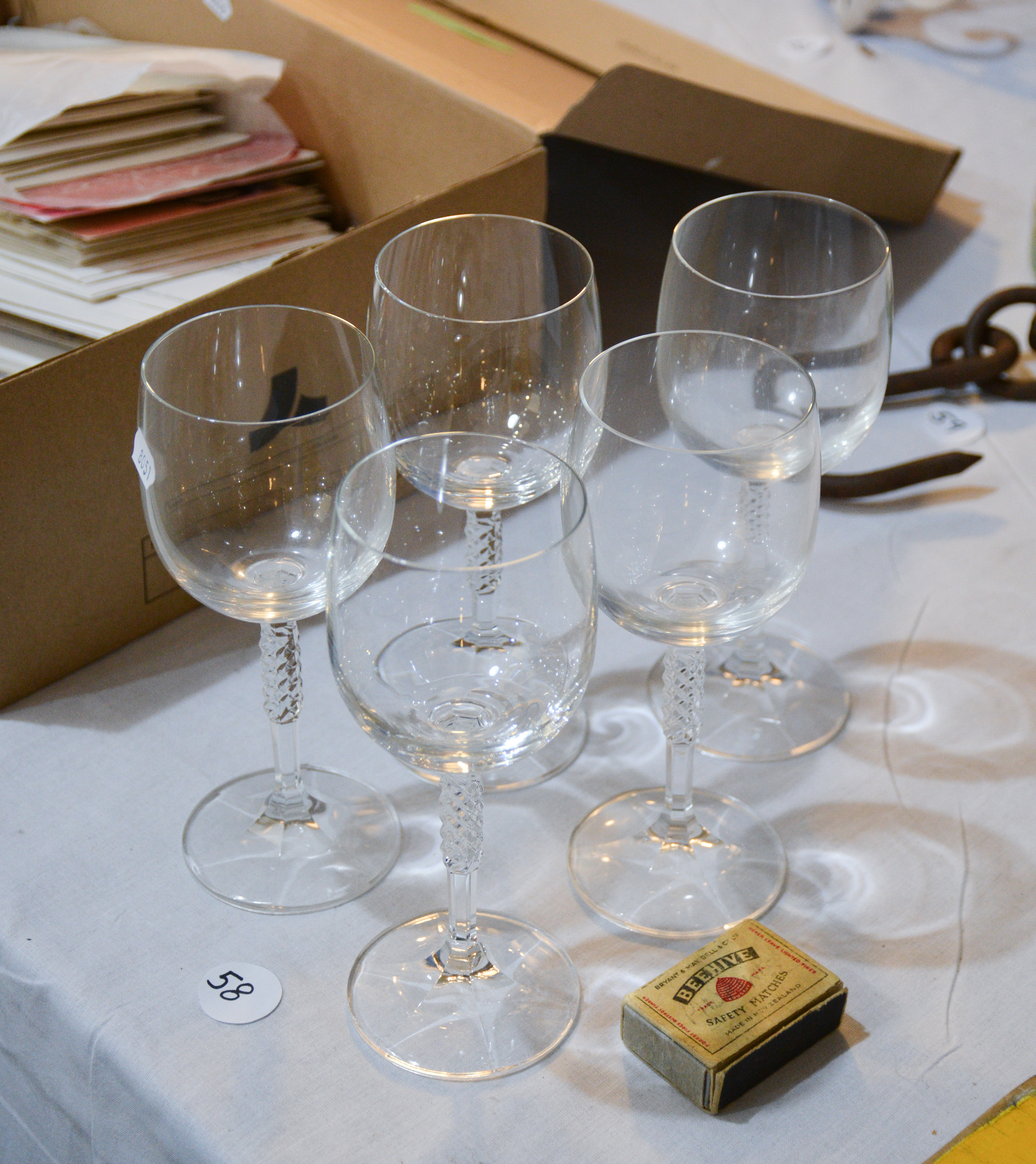 Wine Glasses x 5 — NZ auction result