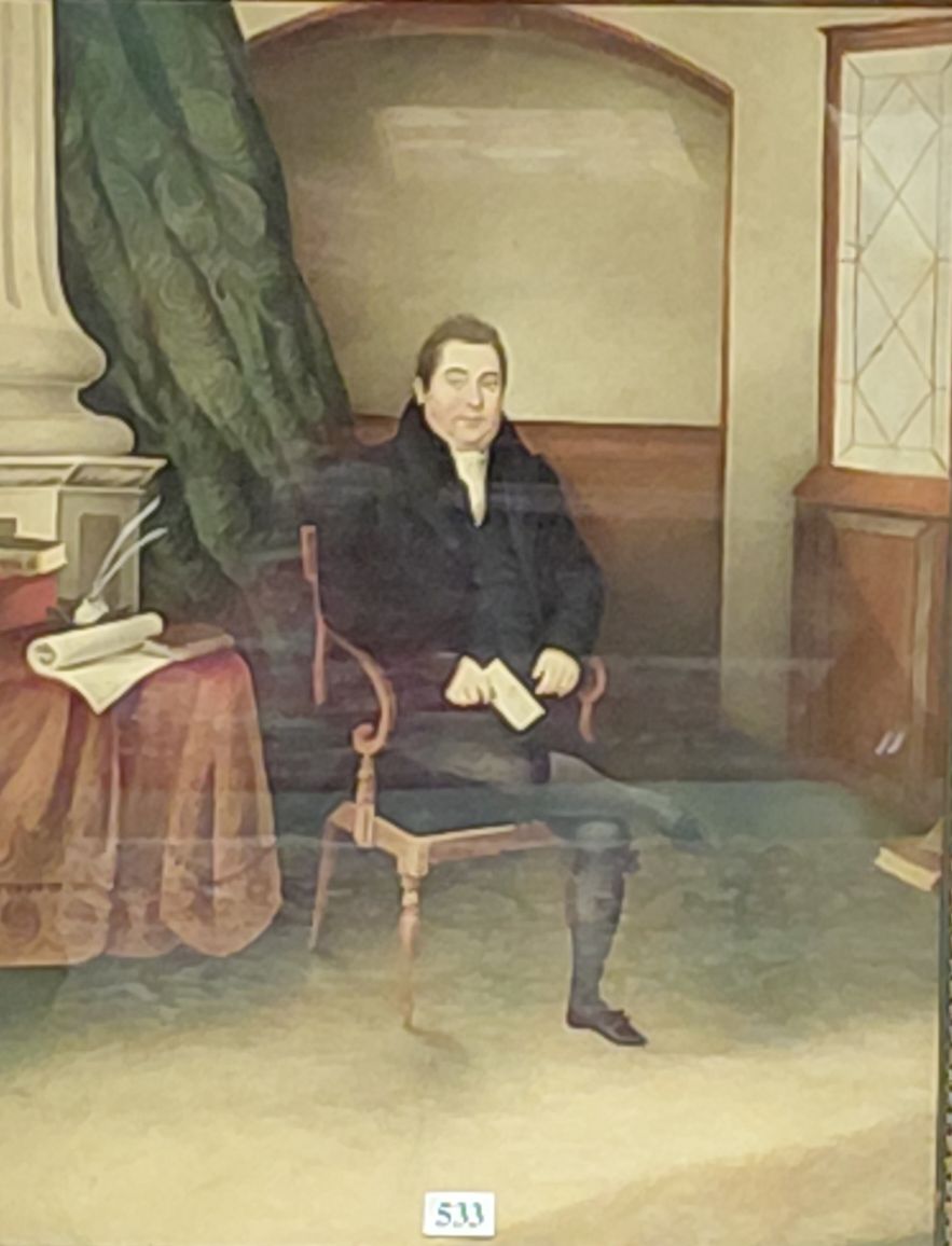 533 · PORTRAIT OF A GENTLEMAN SEATED