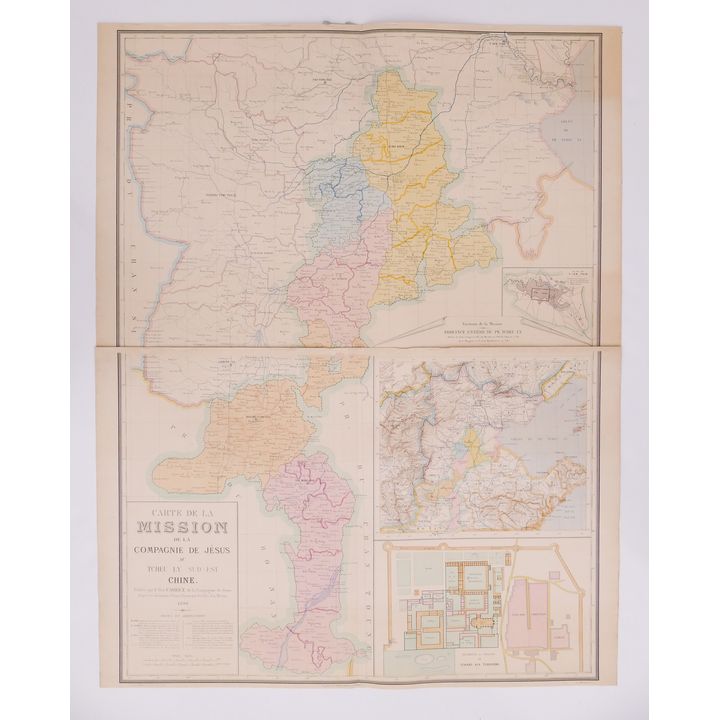Wuhrer, 'Carrez Carte de la Mission..Chine' 1890