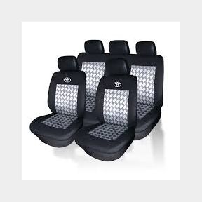 Black Seat Cover Compatible with Toyota - 9 Piece - Bar 9902065247202 |51750/15371