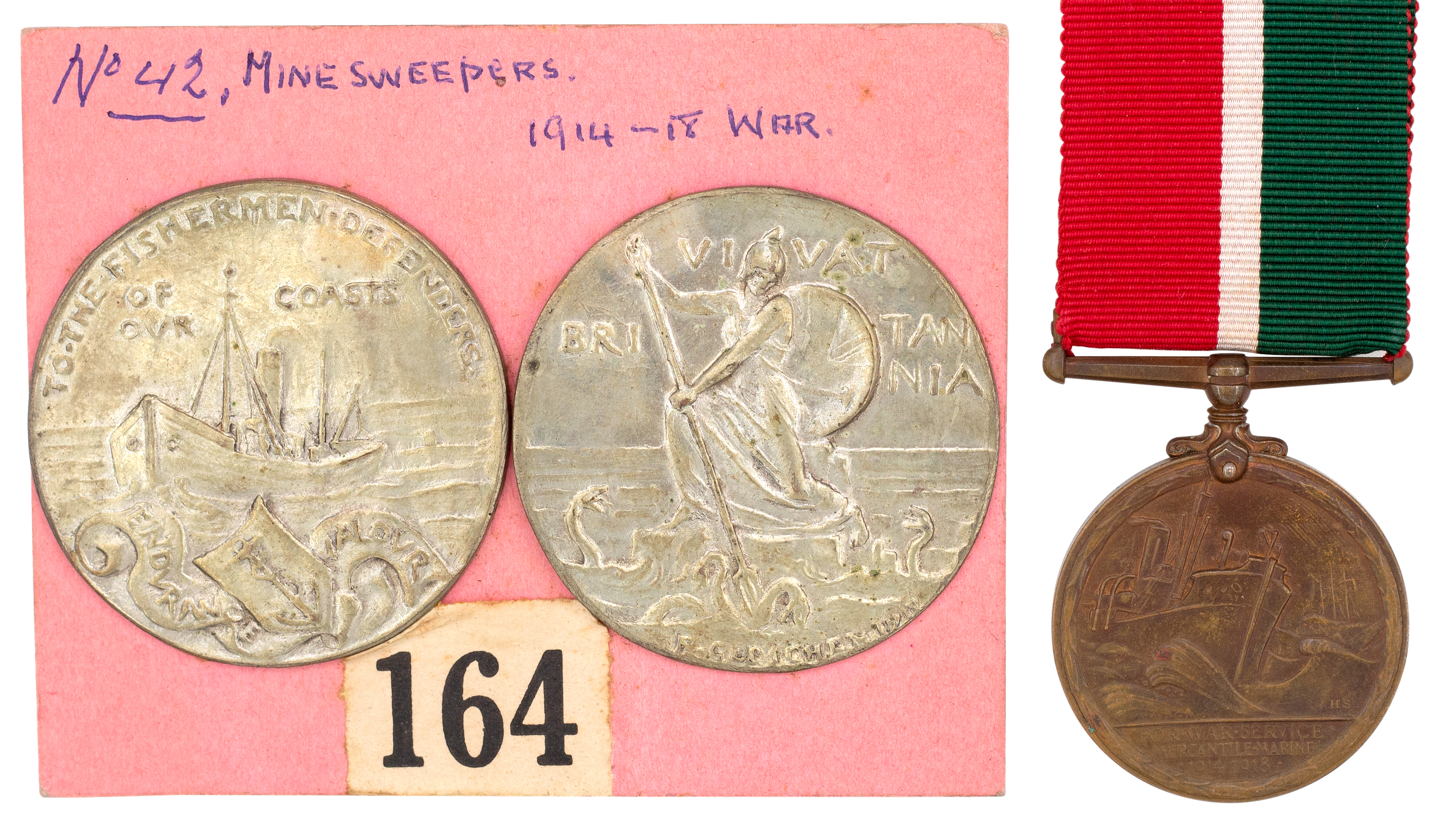 Great Britain, Merchant Navy, Mercantile Marine Medal, 1914 - 1918, gEF
