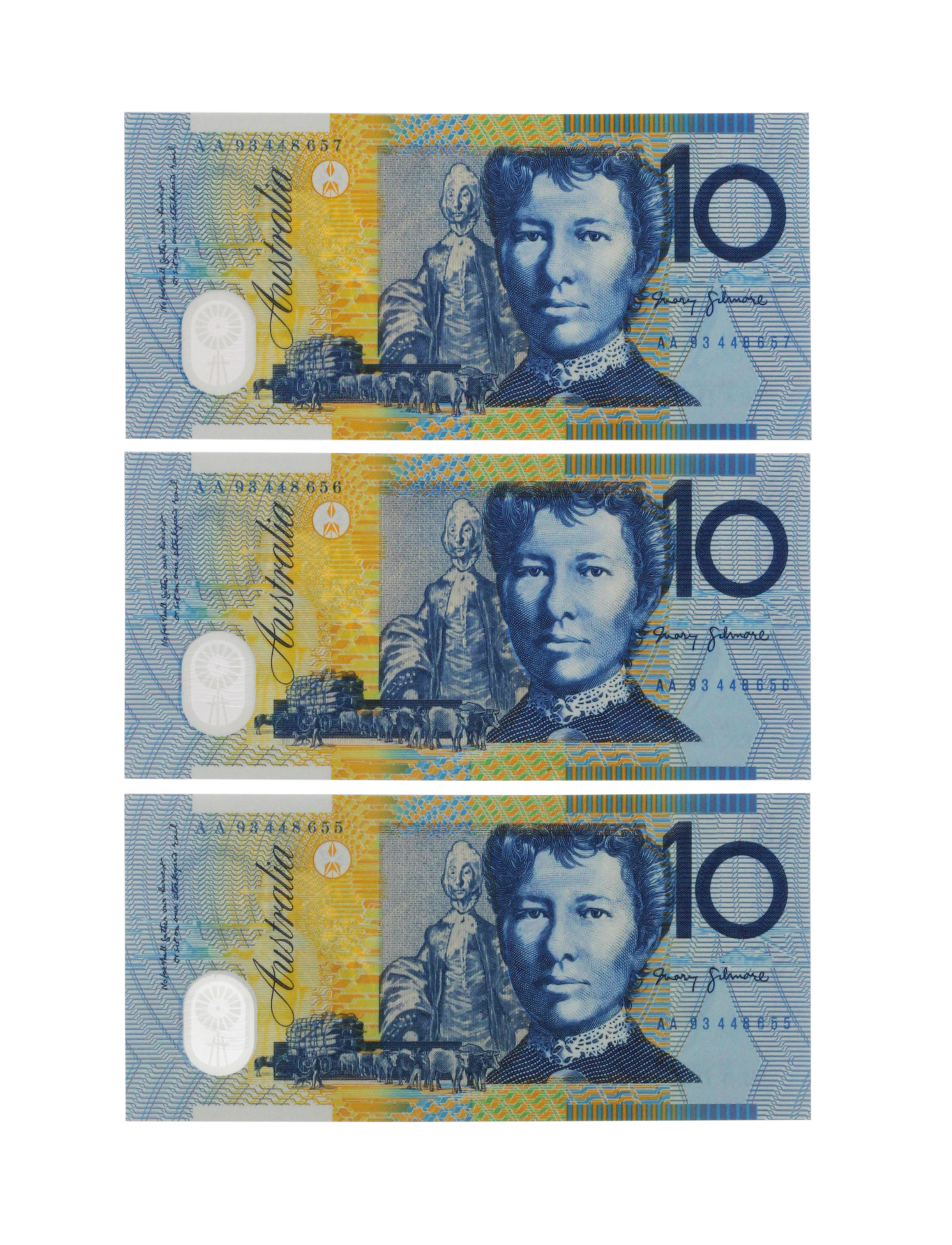 2223. · Fraser/Evans, Ten Dollars, 1993, UNC