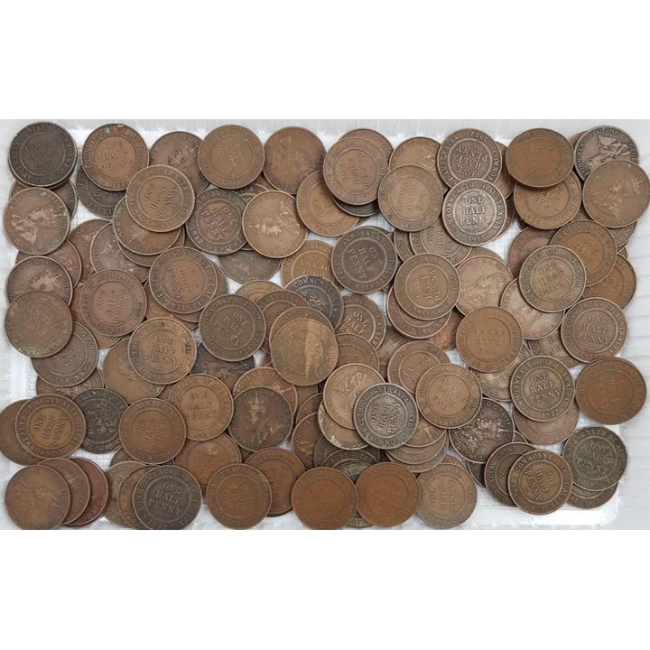 KGV Half Penny Collection - Approx 750g