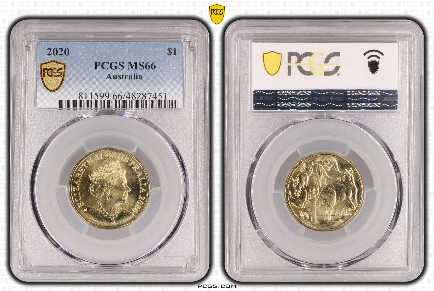 Elizabeth II, , One Dollar, 2020, PCGS MS66