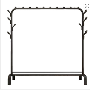 Metal Clothes Rack with Shoes Shelf and Cap/Hat/Scarf/Bag Hanger - White - 51497/806