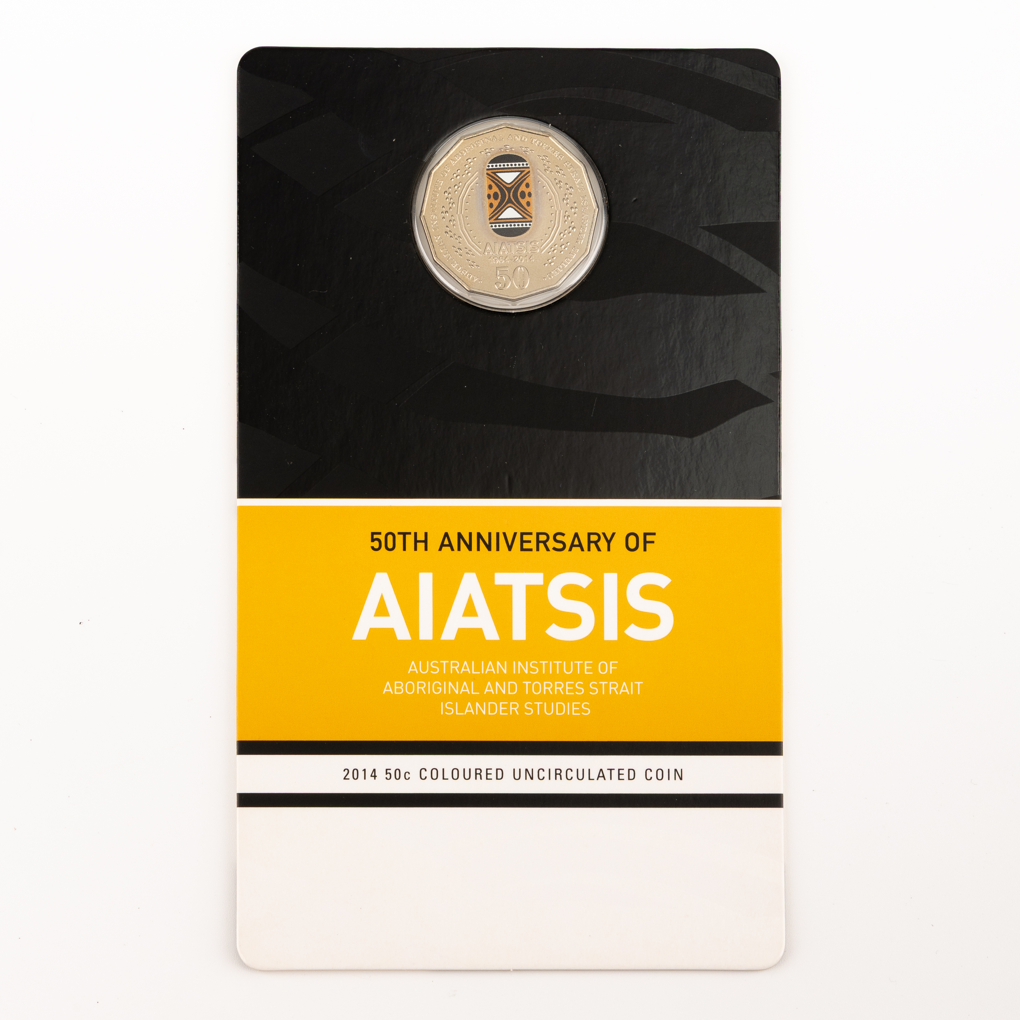 Elizabeth II, RAM - 50TH Anniversary of AIATSIS, Fifty Cents, 2014, UNC
