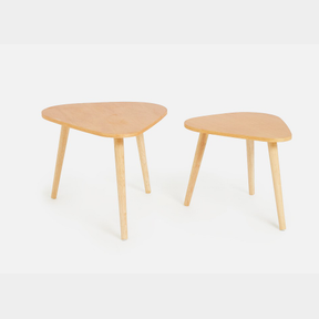 OLIVIA ORGANIC NESTED TABLES SET OF 2 - NATURAL