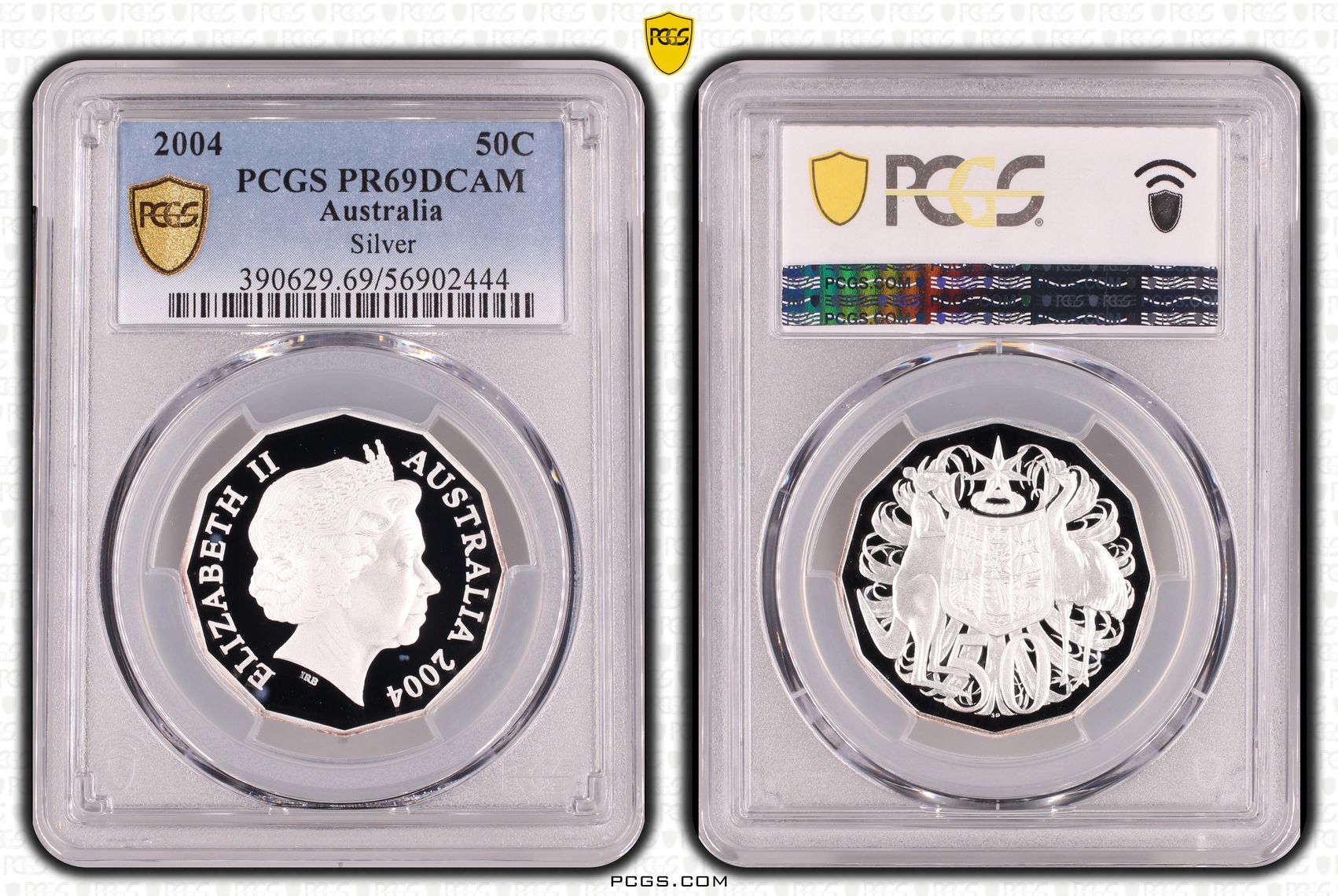 Silver, Fifty Cent, 2004, PCGS PR69DCAM