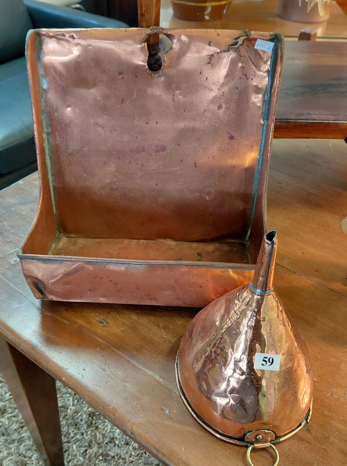 59 · COPPER KITCHEN SHELF