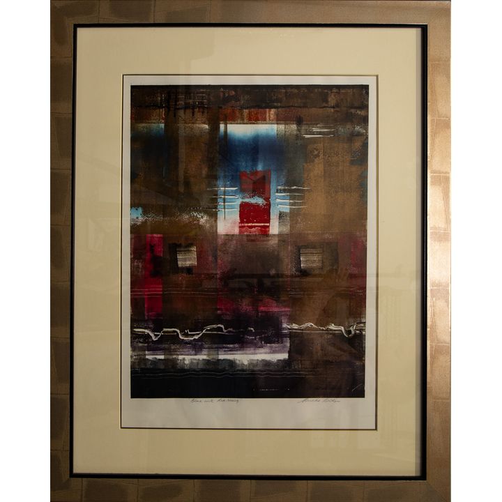 Mieke Cohen, 'Blue With Red Rising',