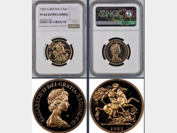 1983 ELIZABETH II PROOF GOLD 2 POUND PF66 UCAM