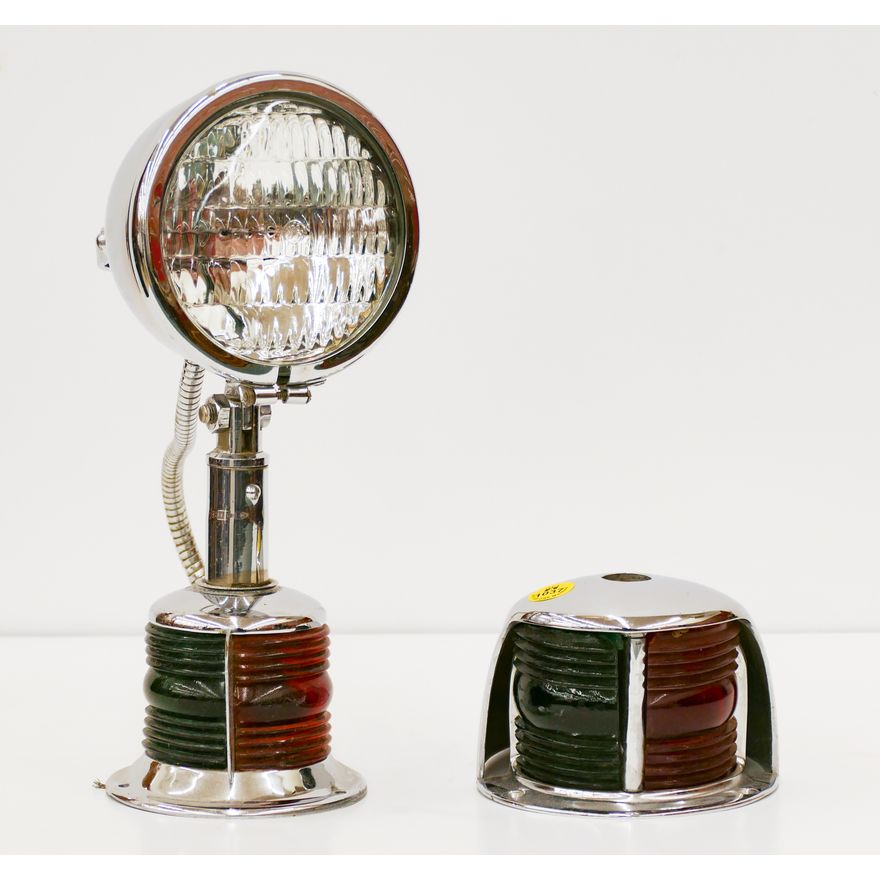 2pc Chrome Bow Lights Etc. Largest 12''