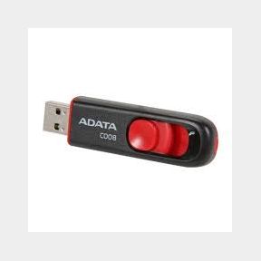 Adata 16GB AC008 USB 2.0 Flash Drive - Black and Red | TS 51672/16719 B3 (S3)SB