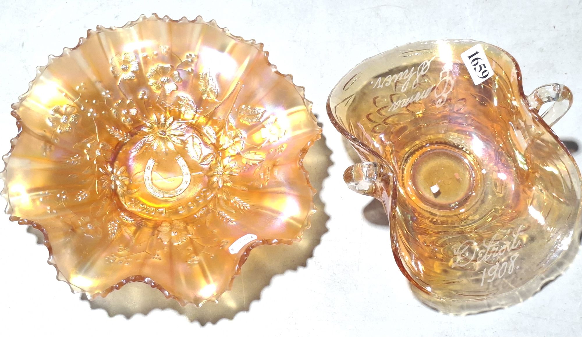 Marigold Carnival Glass