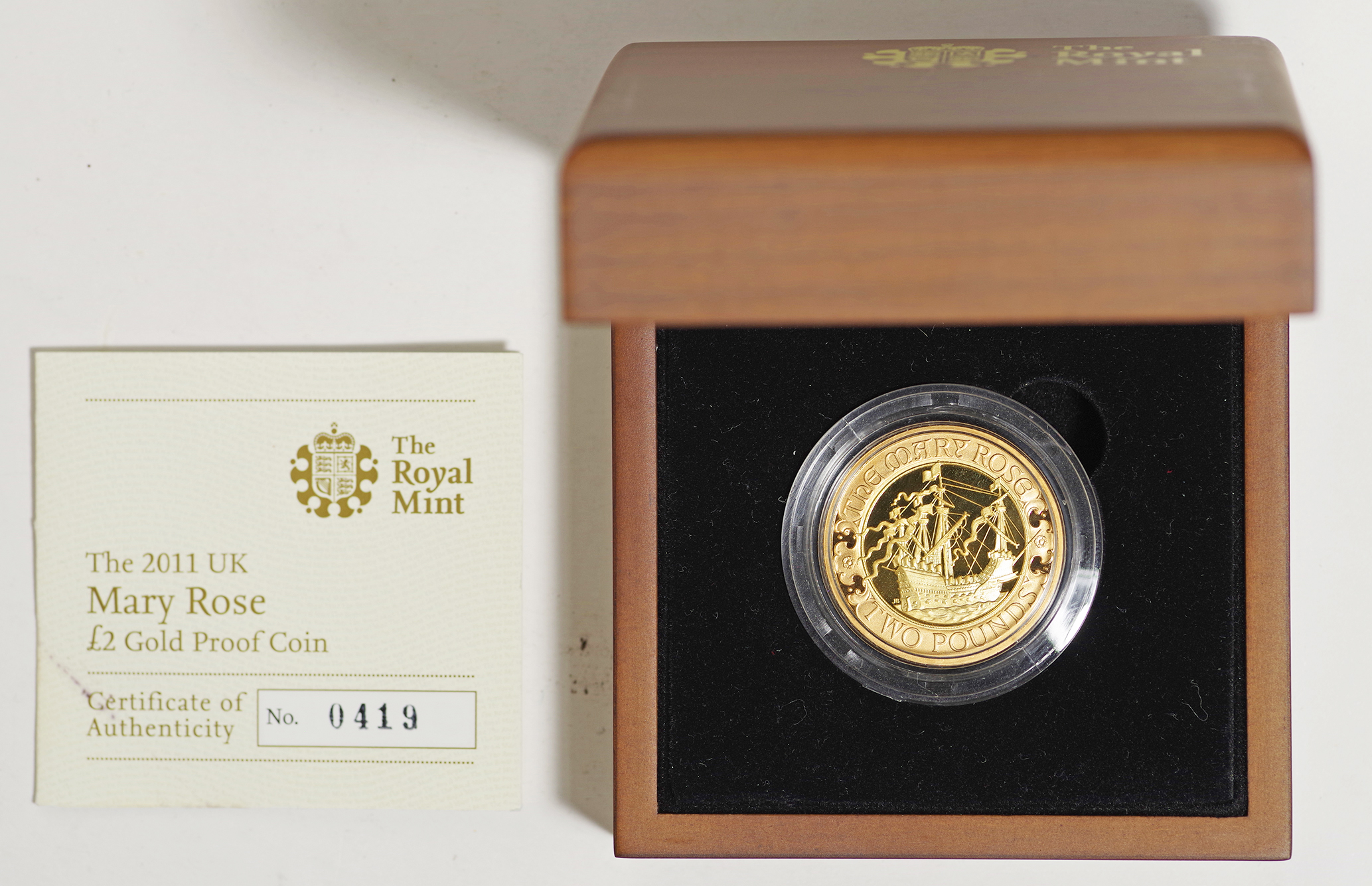 イギリス 2011 メアリー・ローズ号 就航 500周年 記念硬貨