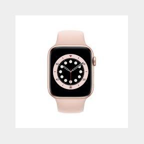 Apple Watch Series 6 GPS + Cell 44mm Gold Aluminium Case With Pink Sand Sport Band CT - GOLD/SPACE GREY - 51615/47