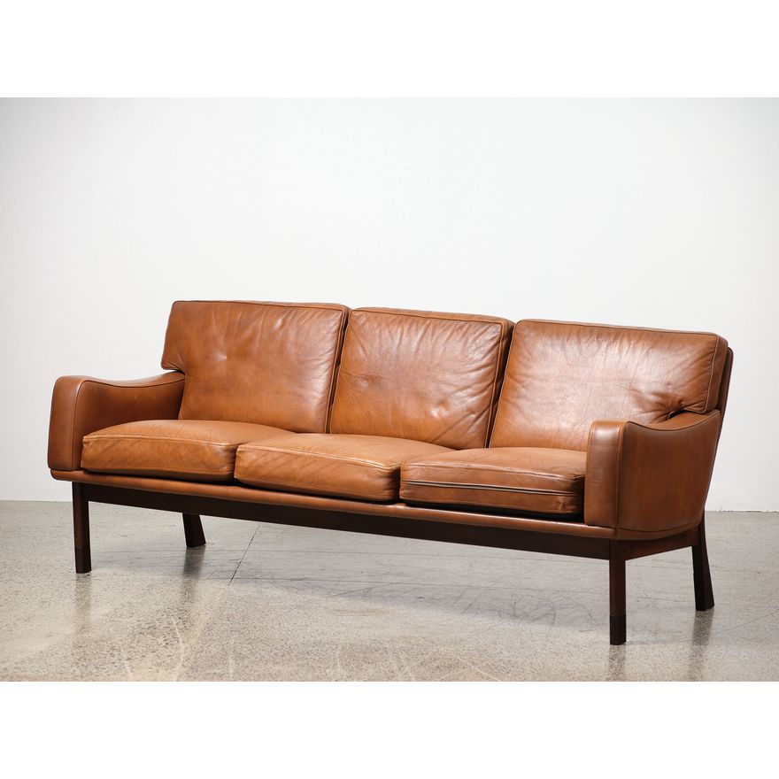 A fine three-seater 1960s Danish couch