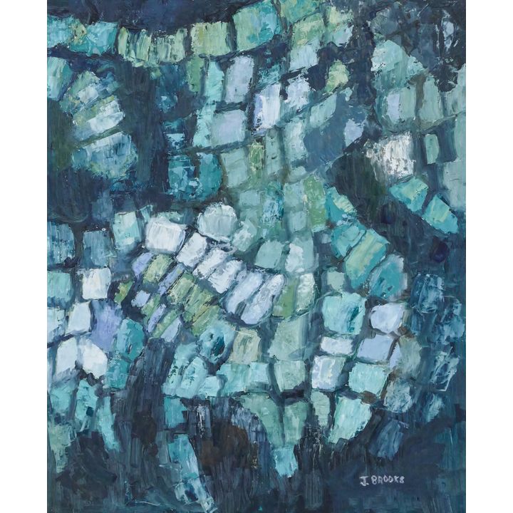 James Brooks ''Moving Earth'' 1960's Oil