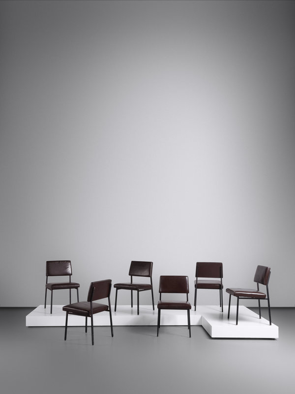 Pierre Guariche
(1926-1995)
Set of Six 'Prestige' Dining Chairs, c. 1960Edition Les Huchers-Minvielle, France