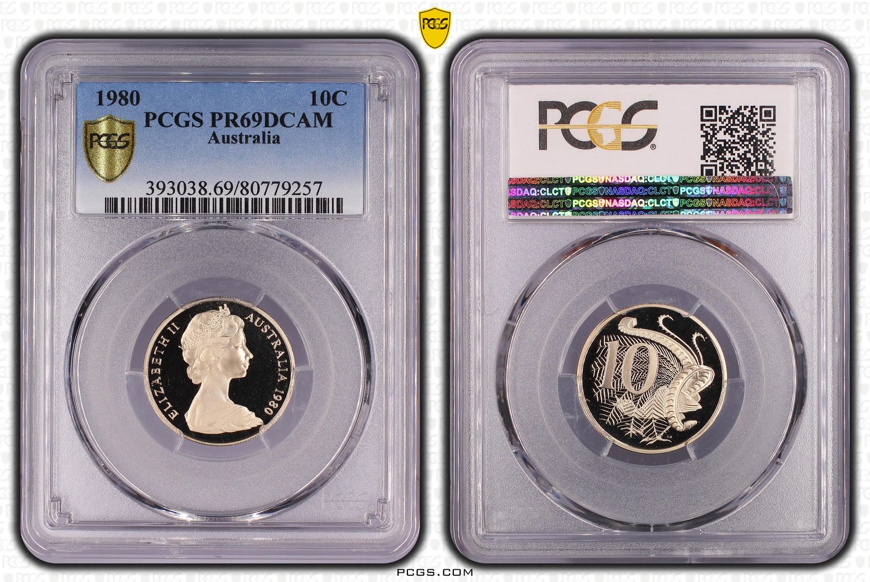Ten Cent, 1980, Pcgs Pr69dcam