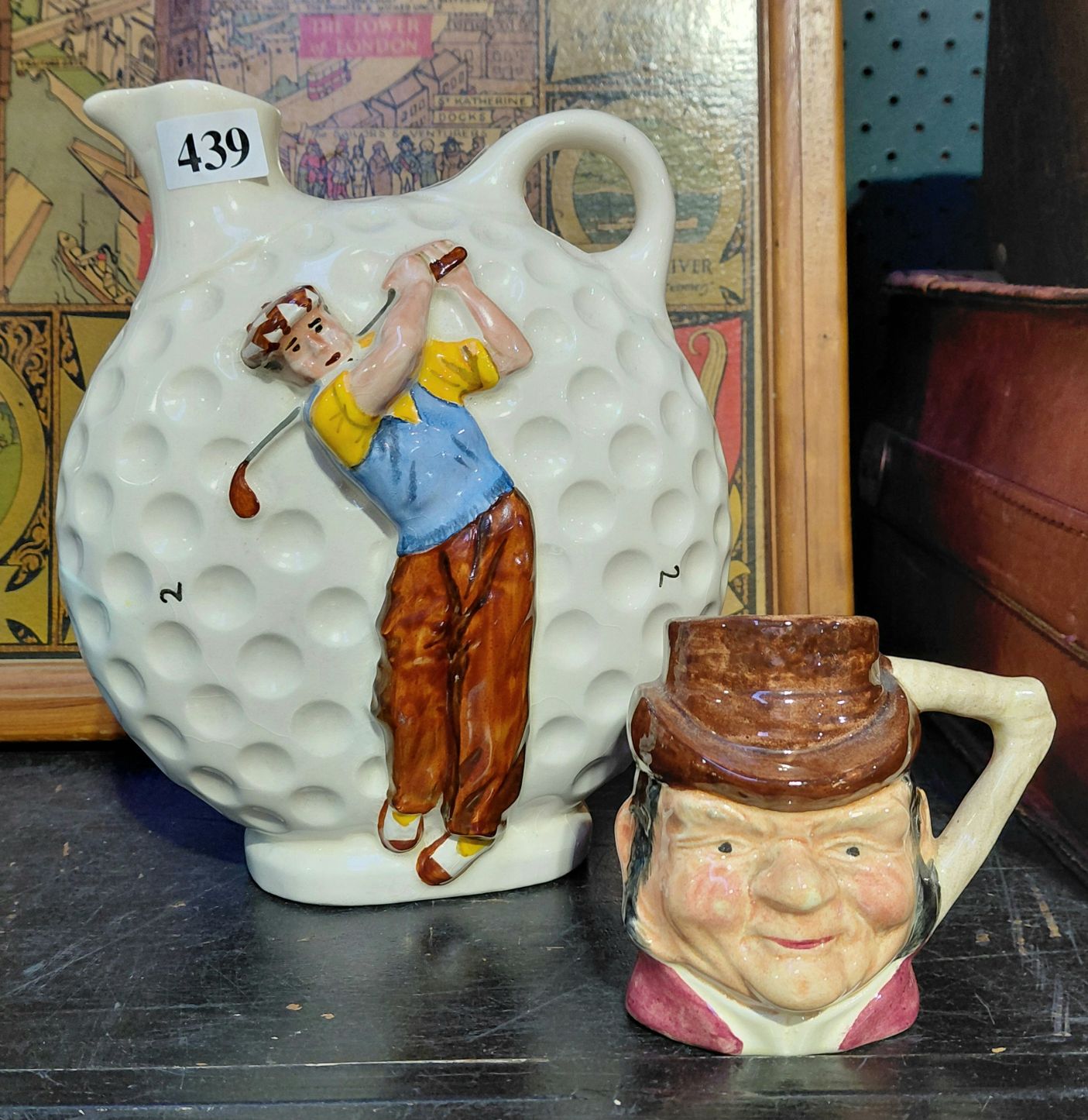 VINTAGE NOVELTY GOLFING JUG