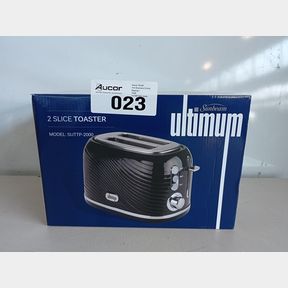 SUNBEAM ULTIMUM 2 SLICE PLASTIC TEXTURED FINISH TOASTER-800W-SUTTR-2000