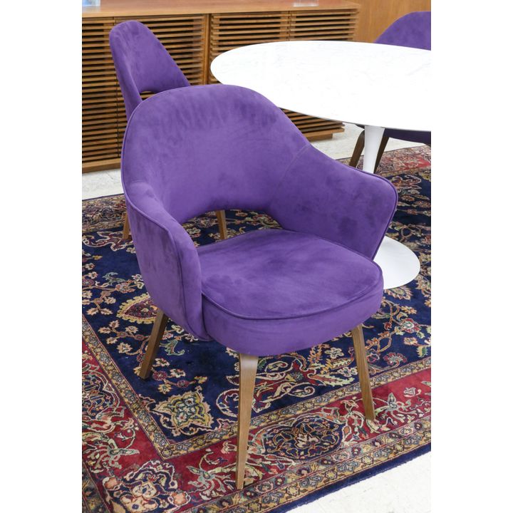 Set 4 Saarinen for Knoll Purple Dining Chairs