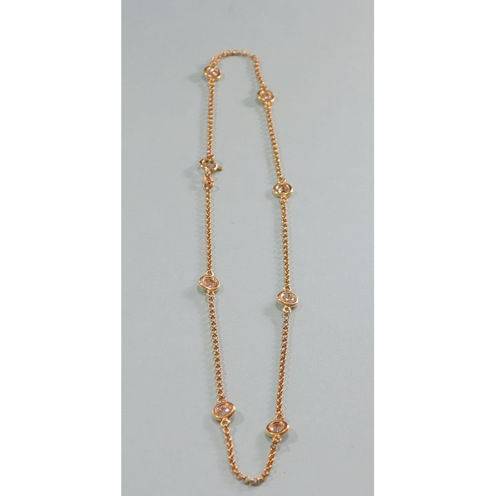 A FINE 18CT GOLD AND DIAMOND NECKLACE,