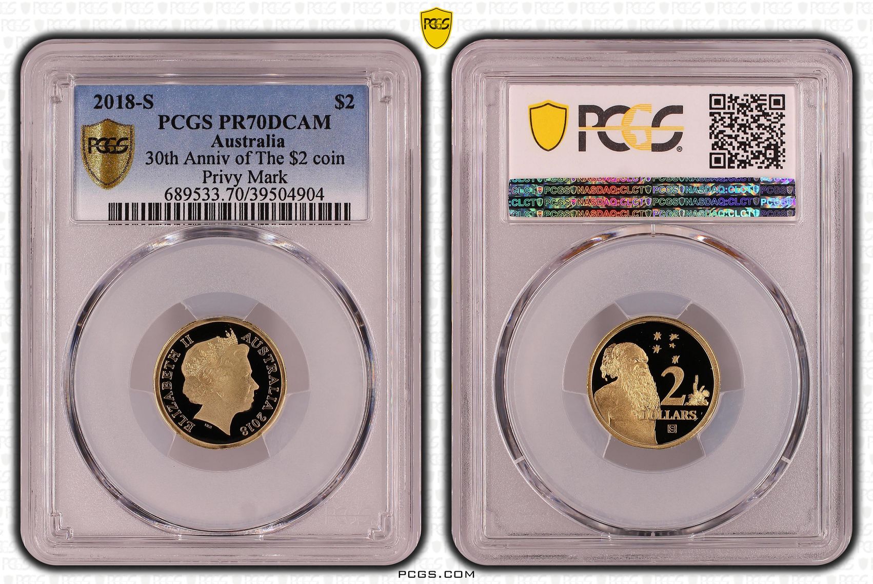 30th Anniv of The $2 coin Privy Mark, POP 14/0, Two Dollar, 2018-S, PCGS PR70DCAM