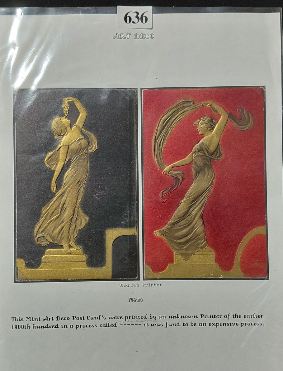 636 · ART DECO POSTCARDS