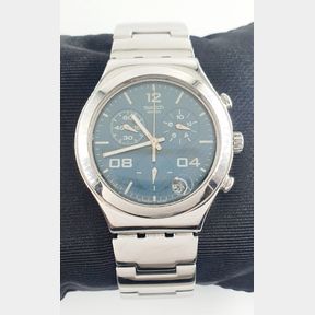 MENS SWATCH SWISS STAINLESS STEEL WITH DATE FUNCTION - 51929/3342