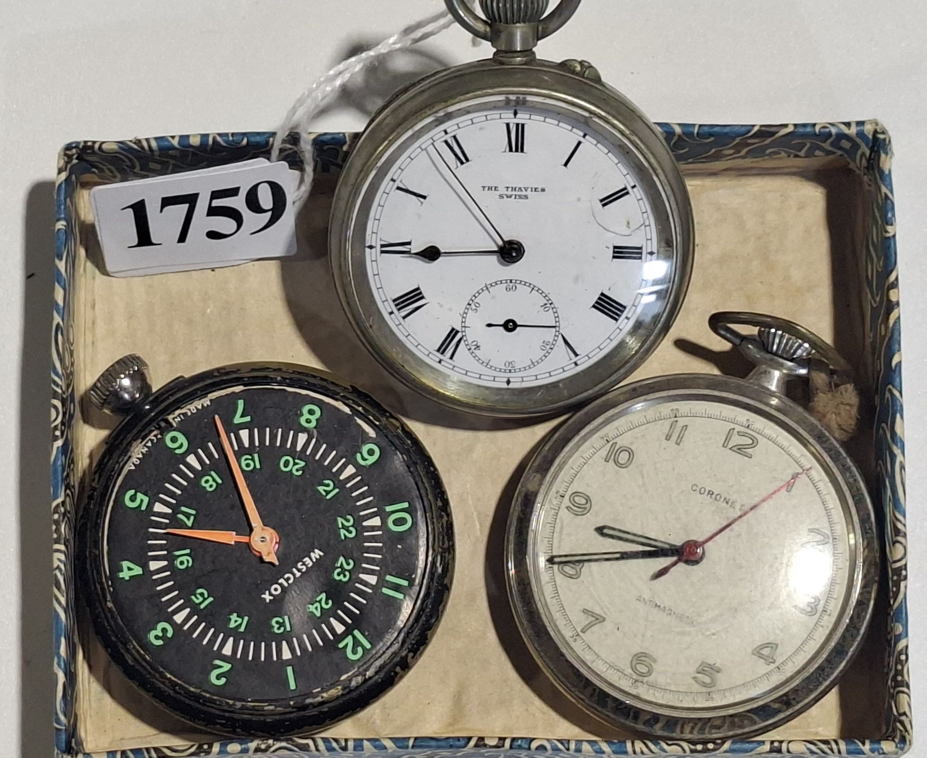 THREE ANTIQUE POCKET WATCHES
