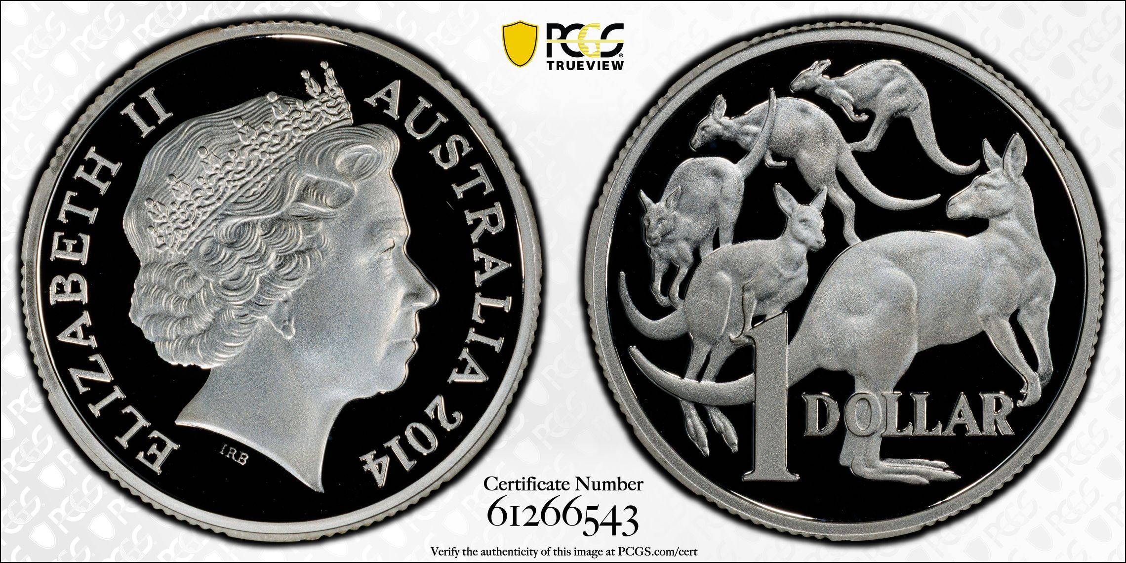 Silver, One Dollar, 2014, PCGS PR69DCAM