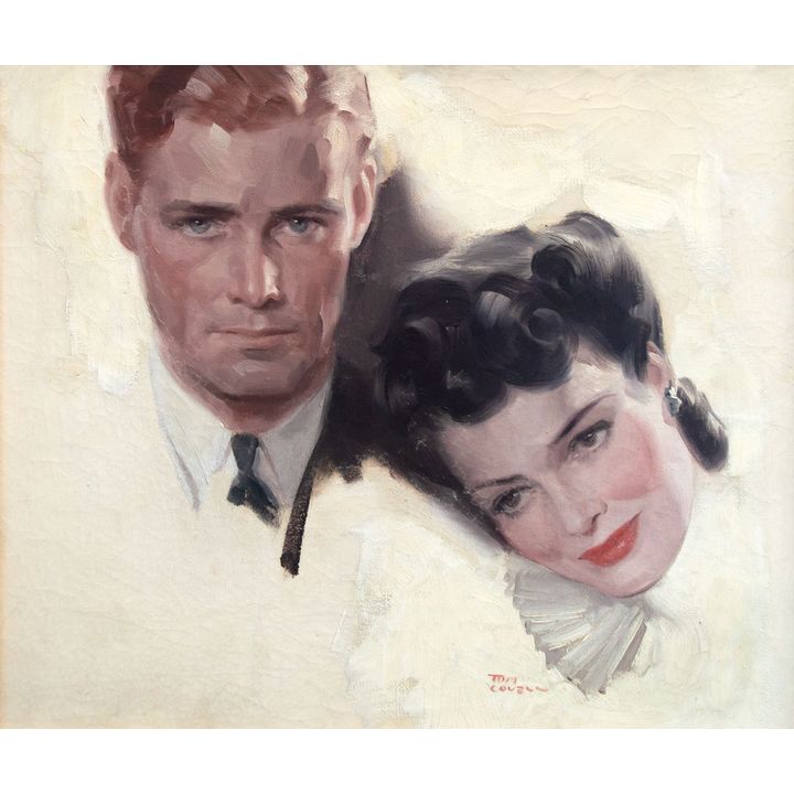 Untitled (Man and Woman) by Tom Lovell (1909-1997)