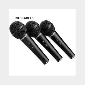 Behringer XM1800 3Pack Microphone (NO CABLES) - XM-1800-S 3 Pack Mic- 51743/1225 B2 (S6)