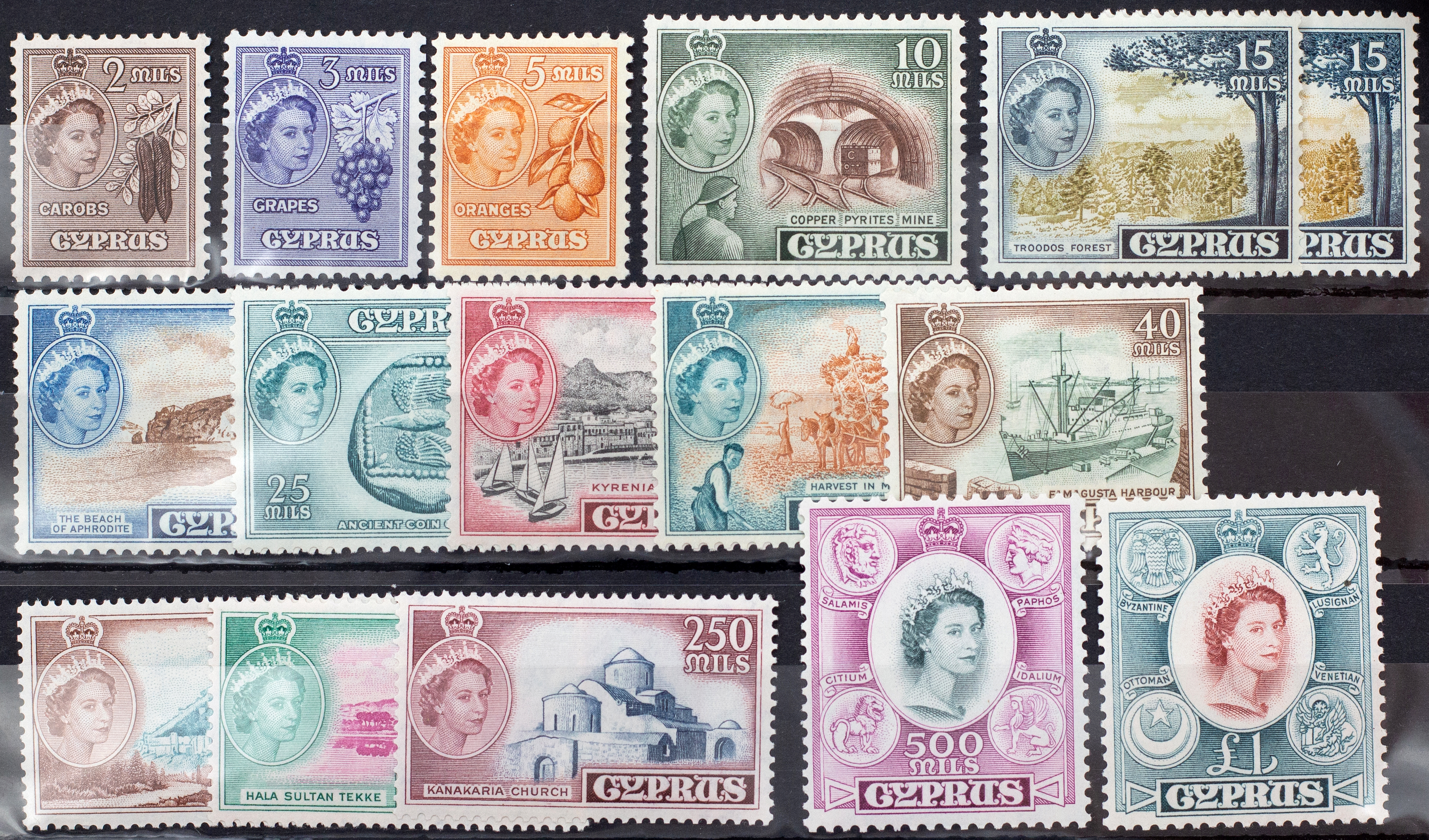 Cyprus, Elizabeth II, 1955, Fine