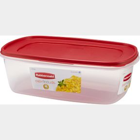2.5 GALLON RUBBERMAID EASY FIND LIDS FOOD STORAGE CONTAINER, 2.5 GALLON, RACER RED