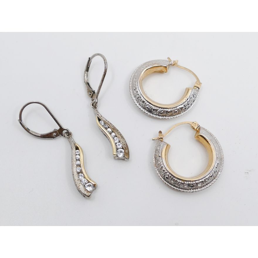 2 Pairs Sterling Earrings