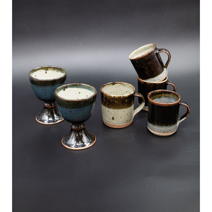 George Sempagala - Three stoneware mugs