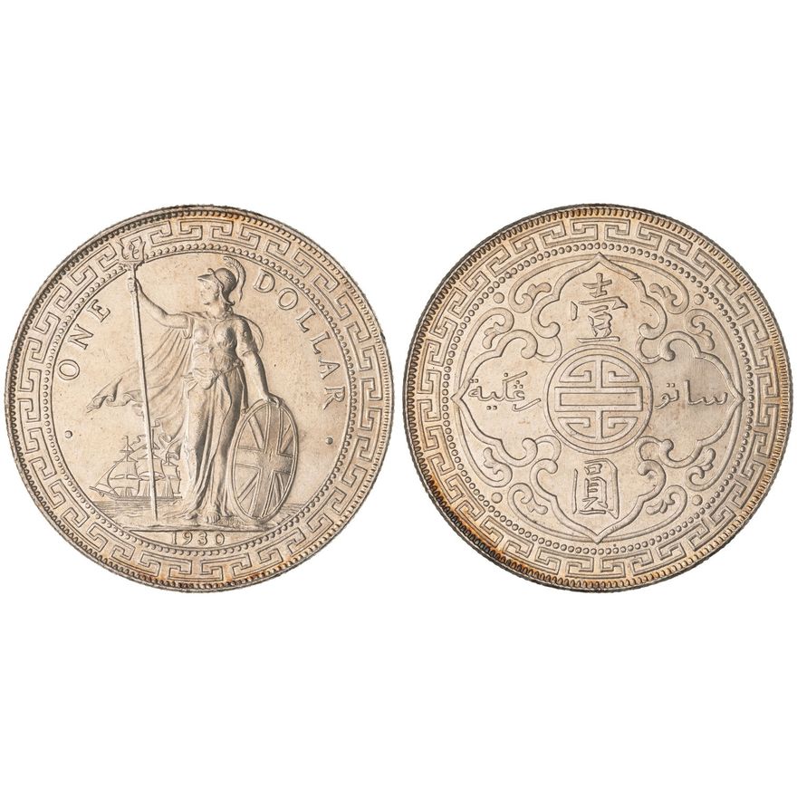 Great Britain, Trade Dollar, 1930-B,  UNC