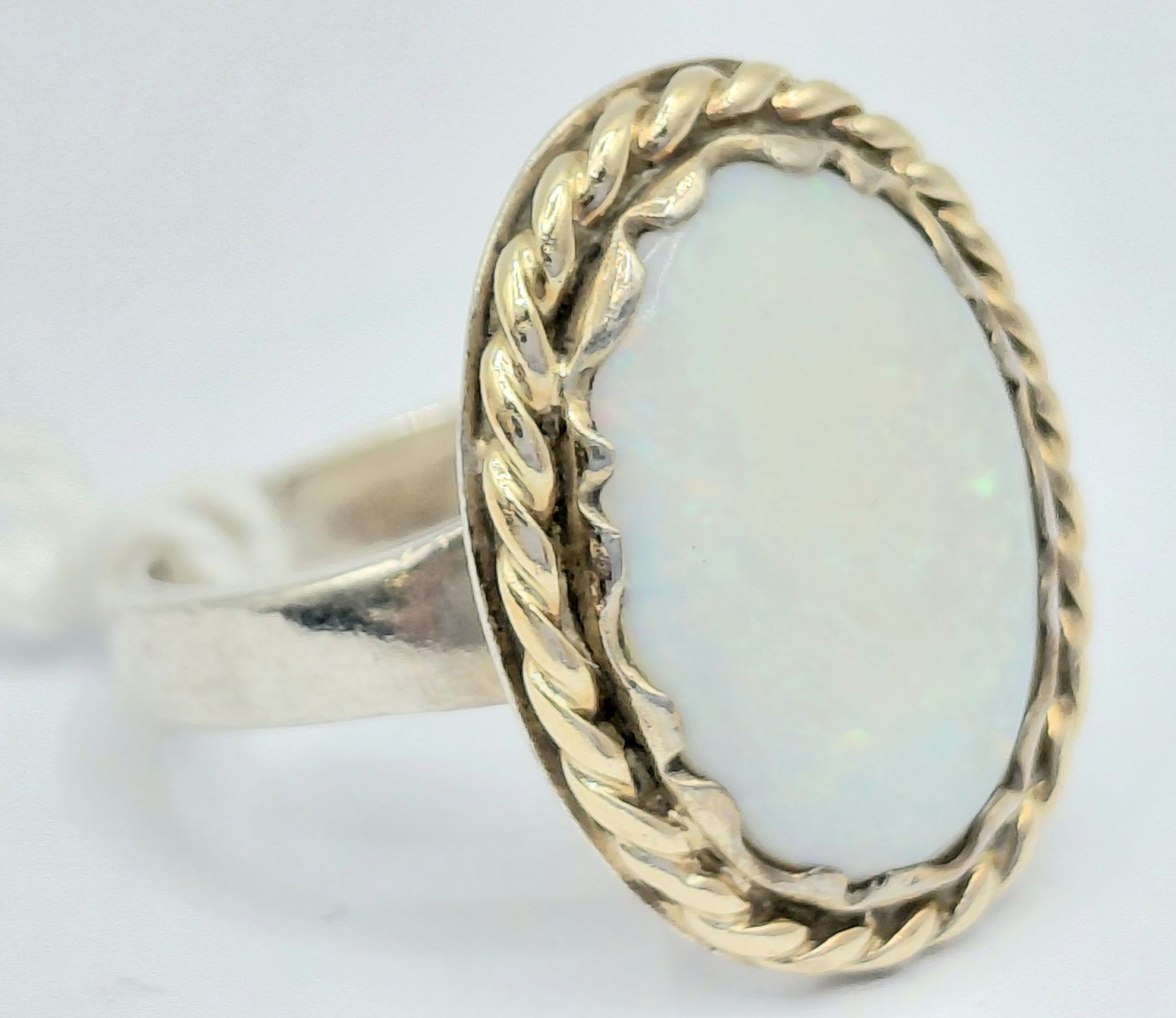 Sterling Silver Opal Ring