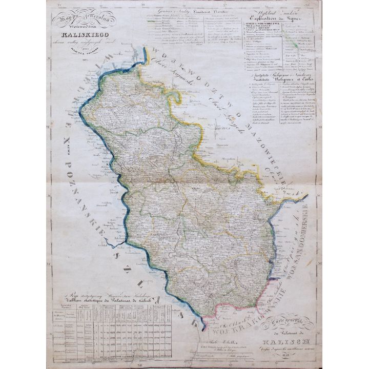 Juliusz Kolberg | Mappa jeneralna województwa kaliskiego