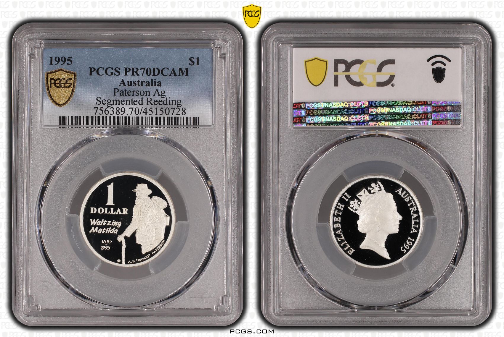Elizabeth II, Paterson, One Dollar, 1995, PCGS PR 70DCAM