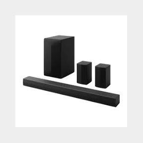 LG S65TR 5.1ch 600w Soundbar with Wireless Subwoofer and Rear Speakers and |