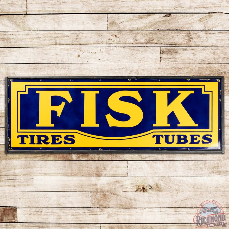 Fisk Tires and Tubes SS Porcelain Sign