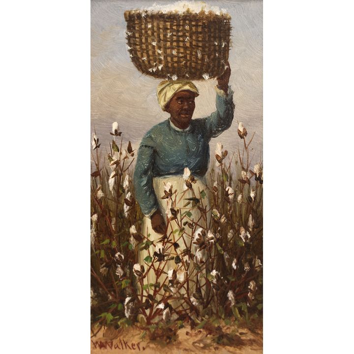 William Aiken Walker ''Cotton Picker'' (Female) Oil
